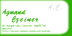 agmand czeiner business card